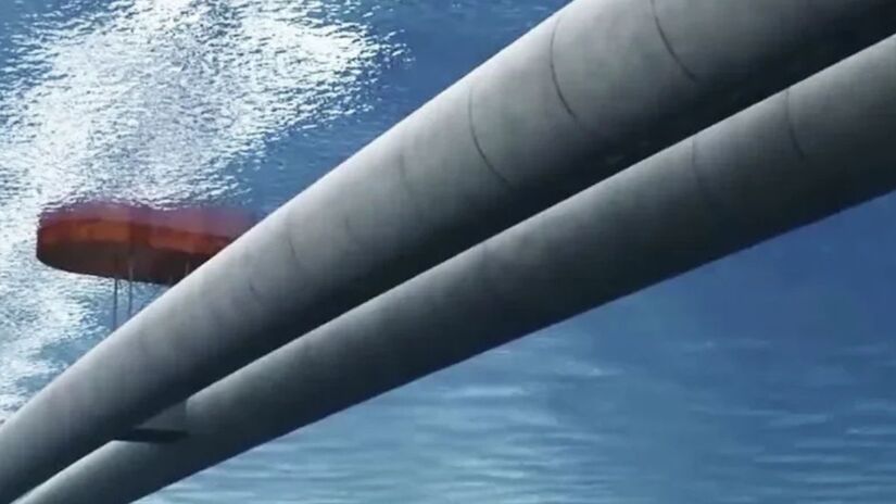 Recorde submarino: a 400 metros de profundidade sob o leito do oceano./Divulgação