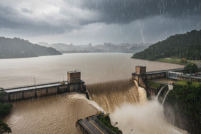 As chuvas desse novo ZCAS ajudarão, um pouco, os reservatórios de SP / Gemini