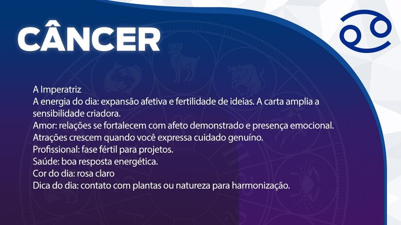 Previsão para Câncer / Arte/DL 