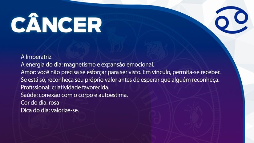 Previsão para Câncer / Arte/DL 