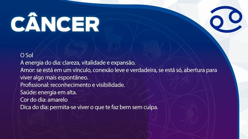 Previsão para Câncer / Arte/DL 