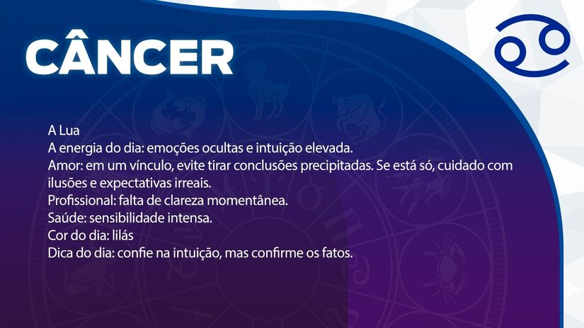 Previsão para Câncer / Arte/DL 