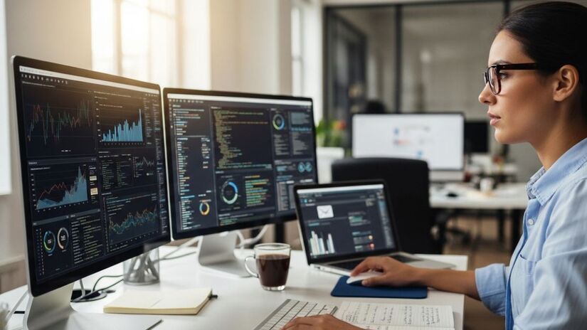 Enquanto o analista identifica tendências, o cientista desenvolve os algoritmos que as preveem