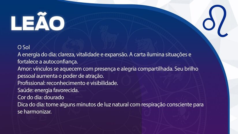 Previsão para Leão / Arte/DL 