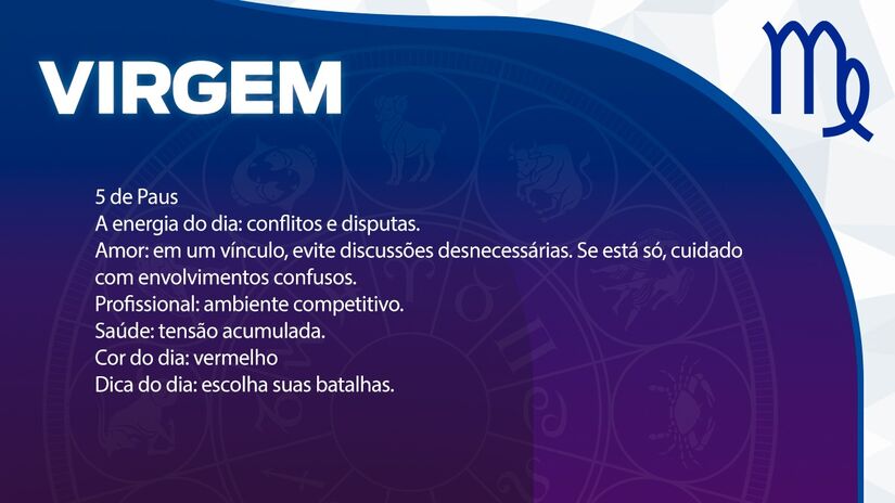 Previsão para Virgem / Arte/DL 