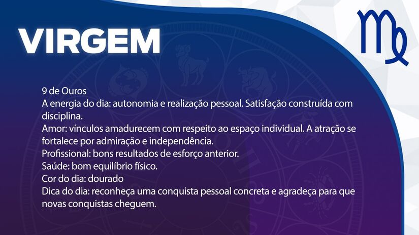 Previsão para Virgem / Arte/DL 