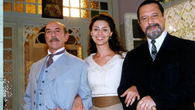 Raul Cortez, Maria Fernanda Cândido, Antonio Fagundes (Francesco, Paola, Gumercindo)/Globo