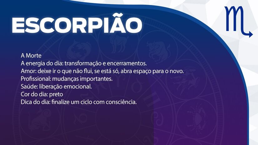 Previsão para Escorpião / Arte/DL 