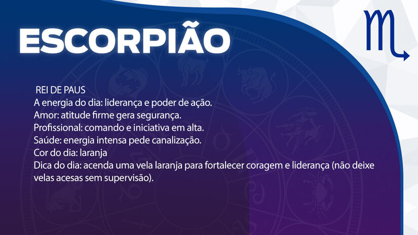 Previsão para Escorpião / Arte/DL 