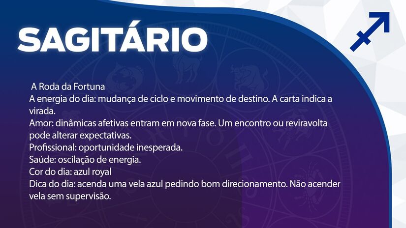 Previsão para Sagitário / Arte/DL 