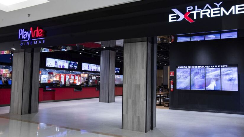 O espaço, que chegou a ficar sem cinema durante 15 anos, possuía não apenas exibições no formato tradicional e 3D, mas também no formato Play Extreme (Grupo Playarte/Divulgação)