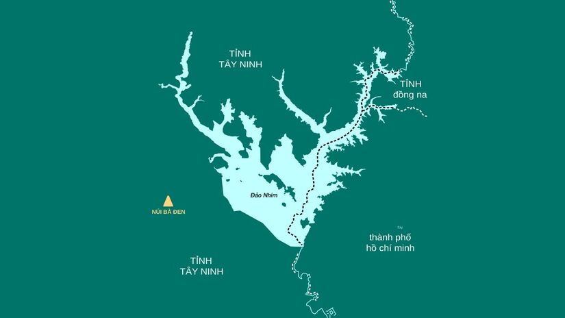 O Lago Dau Tieng está localizado no sul do Vietnã, próximo à cidade de Tây Ninh, e é um dos maiores reservatórios artificiais do país / 王桁霽/Wikimedia Commons