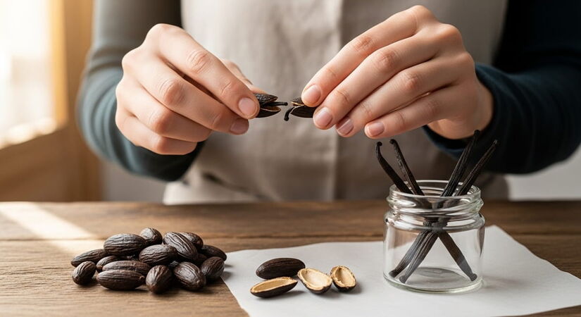 Conhecido internacionalmente como Fava Tonka, esse ingrediente é tão potente que uma única semente é capaz de aromatizar mais de um litro de calda/ ImageFX