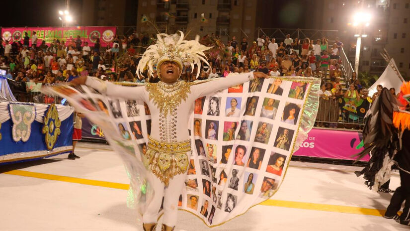 Cada escola tem um pavilh&atilde;o oficial, tratado com respeito quase ritual&iacute;stico. Divulga&ccedil;&atilde;o/PMS