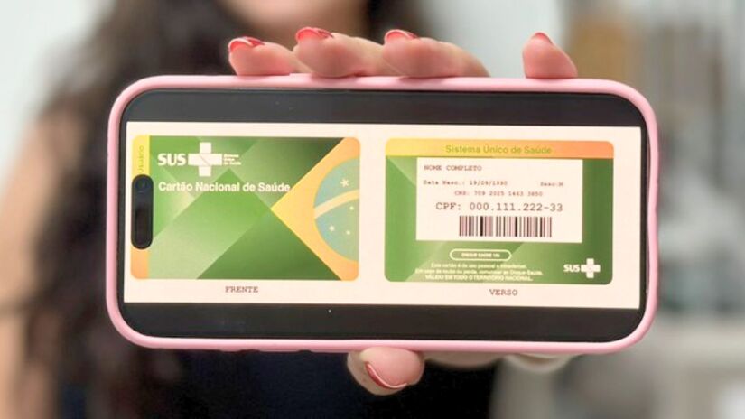 O Ministério da Saúde iniciou a emissão do novo Cartão Nacional de Saúde (Cartão SUS) com o CPF/Divulgação/MS
