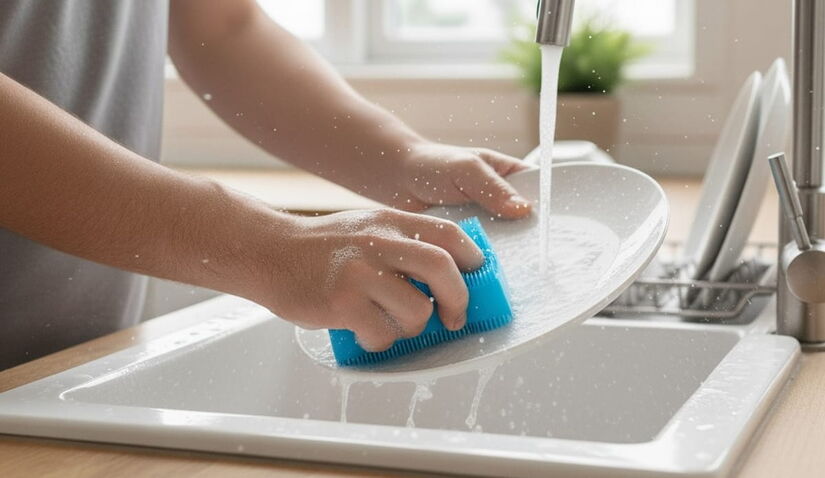 Algo que futuramente será substituído pela esponja de silicone (Google Gemini/Imagem Gerada por IA)