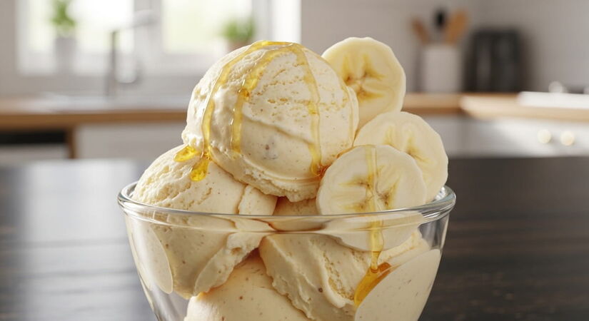 Com apenas um ingrediente e um processador, você consegue criar um sorvete tão aveludado e cremoso que parece ter saído de uma gelateria em Roma / ImageFX