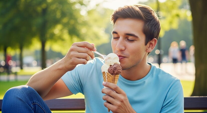 Com apenas um ingrediente e um processador, você consegue criar um sorvete tão aveludado e cremoso que parece ter saído de uma gelateria em Roma / ImageFX