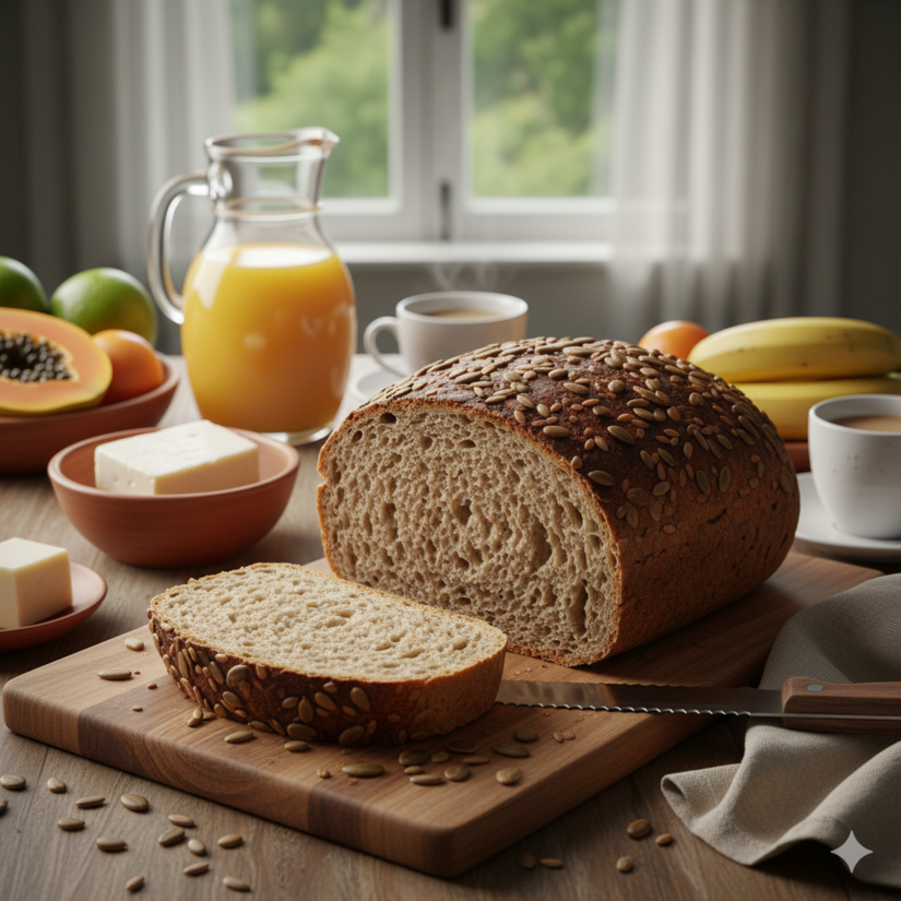 Deu at&eacute; &aacute;gua na boca uma mesa de caf&eacute; da manh&atilde; dessas / IA