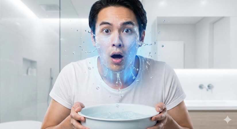 Água gelada no rosto ativa o nervo vago e acalma o coração / Gemini