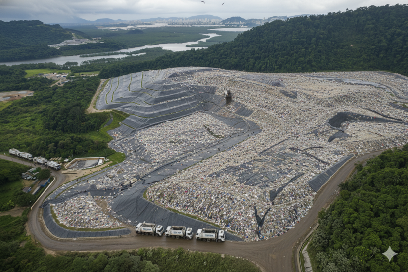 Apesar de ter sido "reformado" para aguentar mais um tempo, aterro vive gargalo logístico / IA