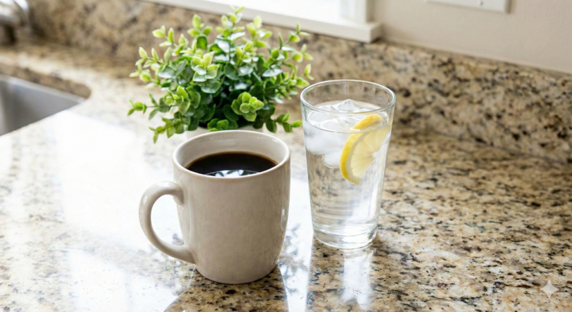 Água e café: a hidratação é chave para o equilíbrio renal / Gemini