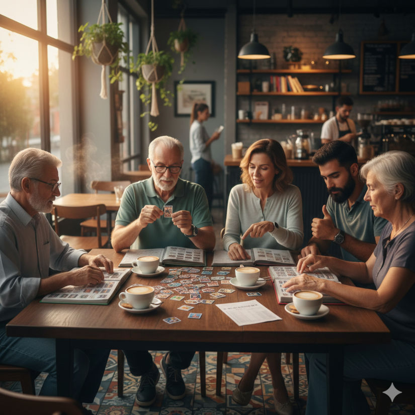 Os cafés também são bons lugares para se trocar figurinhas / Foto ilustrativa