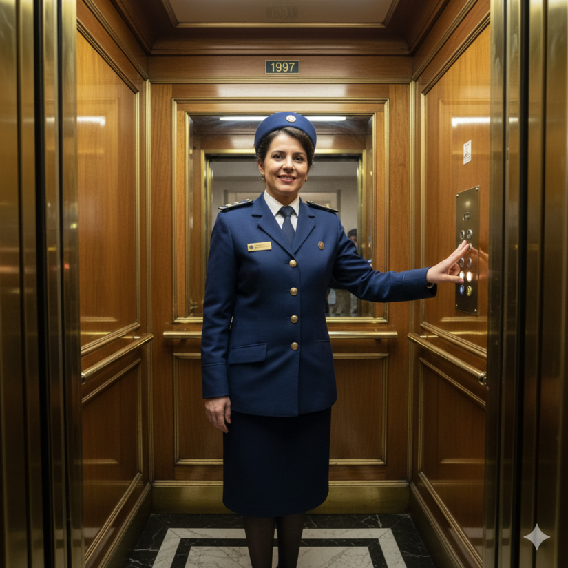 Os ascensoristas de elevador / IA