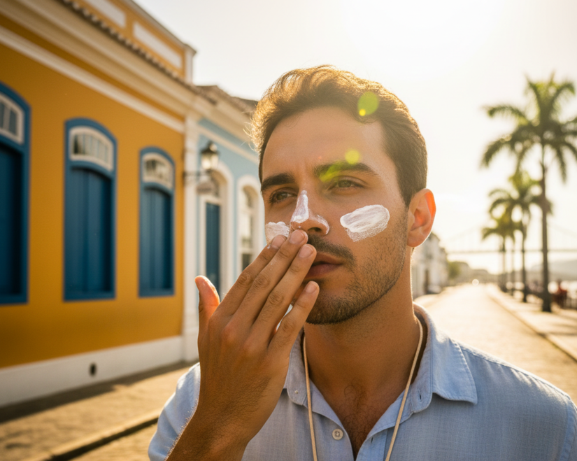 Se for sair de casa nessa onda de calor, use protetor solar / Gemini