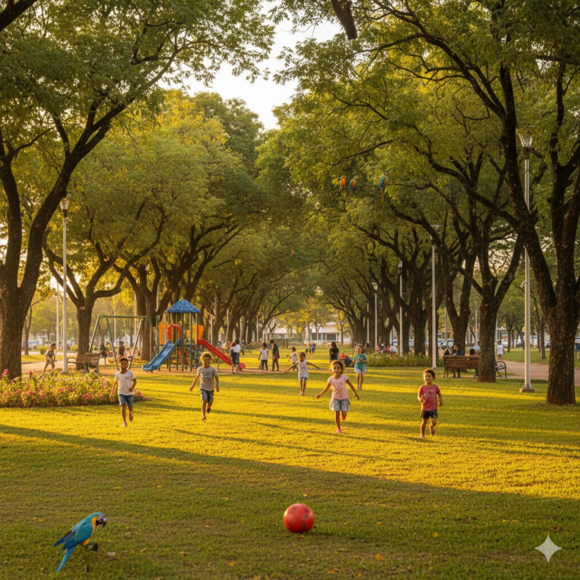 Árvores são sinal de vida e, o melhor: qualidade de vida / IA