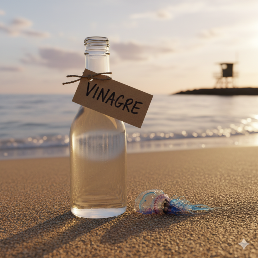 O vinagre de cozinha pode ser aplicado sobre a região, pois ele neutraliza as toxinas. Em seguida, vá à Emergência / IA