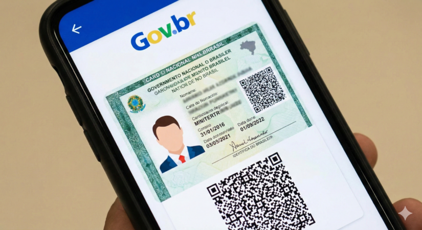 A versão digital no app Gov.br tem a mesma validade da física / Gemini