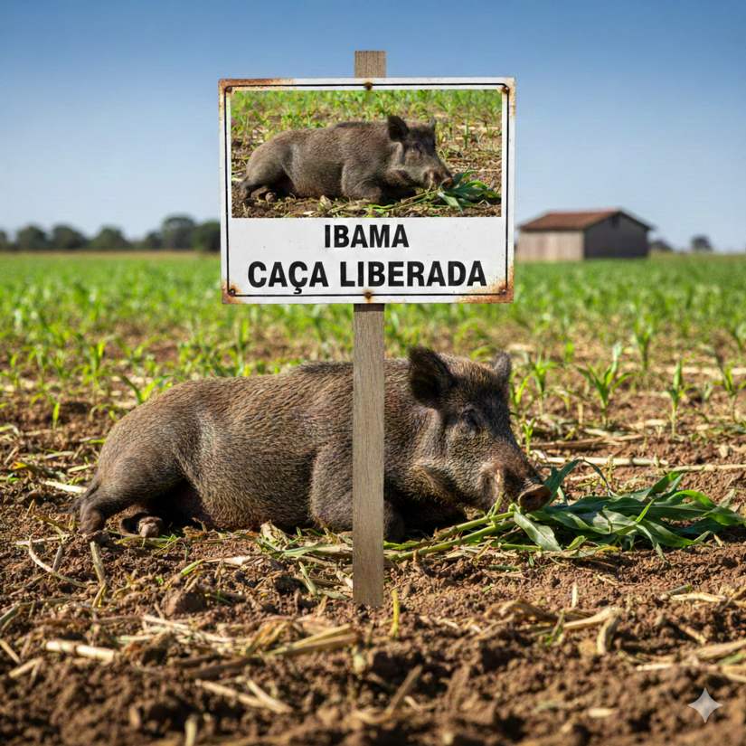 O 'javaporco' é o único animal que tem a caça liberada pelo IBAMA, mas com regras / Imagem ilustrativa - Gemini
