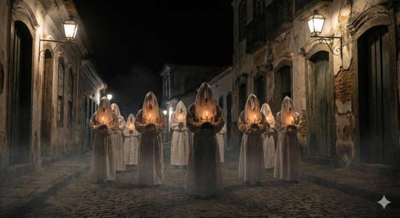 A Procissão das Almas em uma sexta-feira da quaresma, meia-noite / Gemini