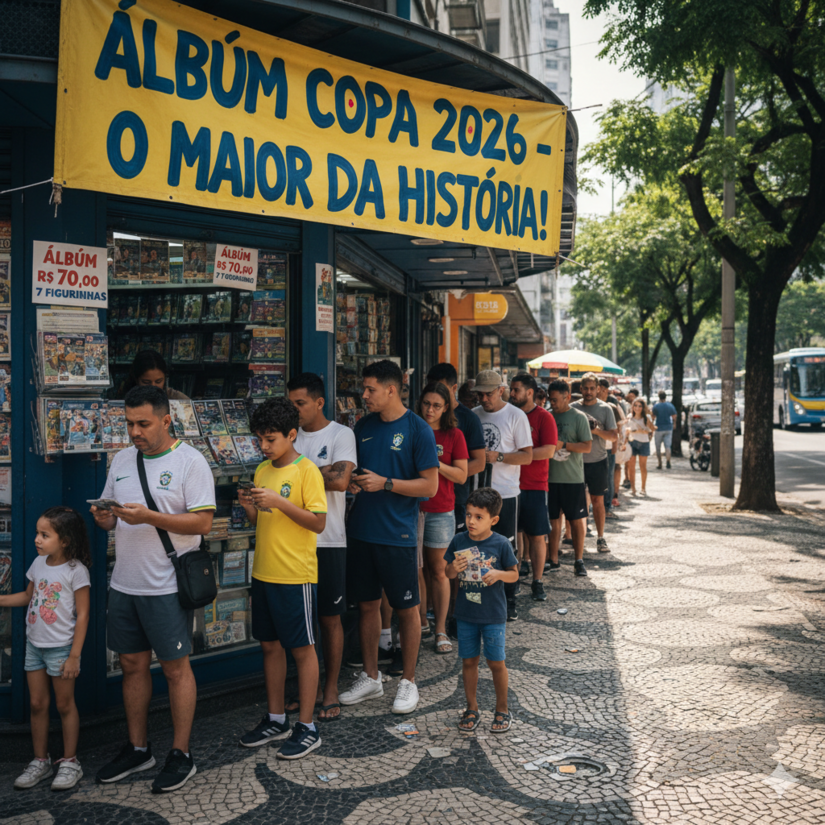 Estima-se que em abril o álbum chegue às bancas e outros postos de venda / Foto ilustrativa - Gemini