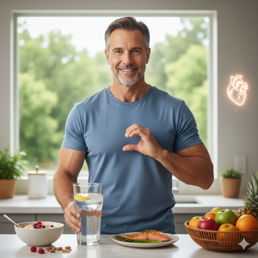 Toda a saúde cardiovascular é beneficiada com a hidratação correta / IA