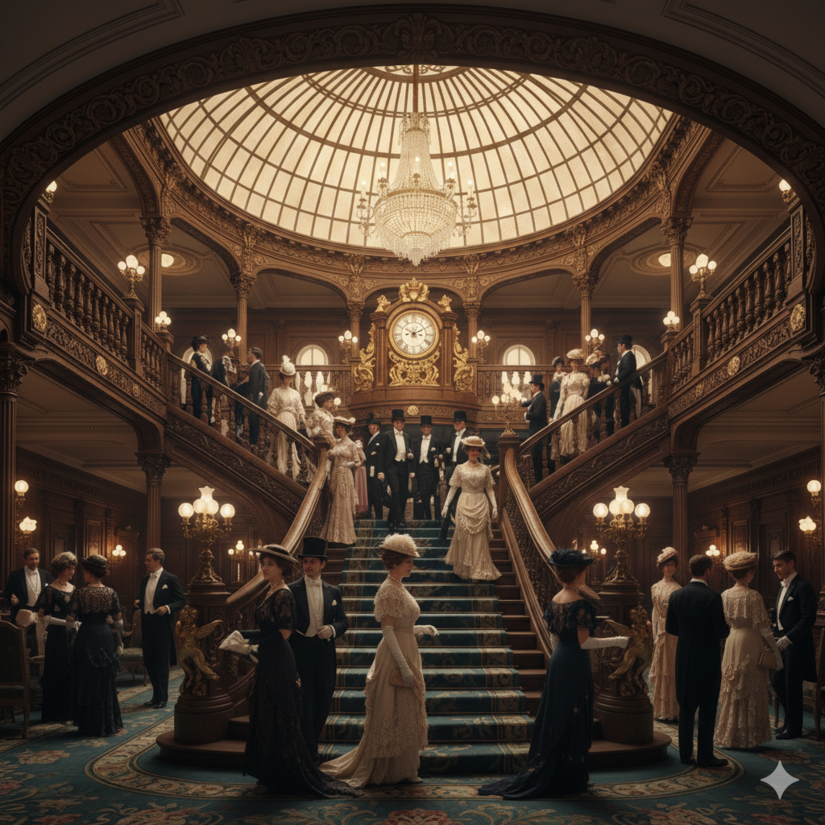 Passageiros ganharão roupas de época para a imersão / Imagem ilustrativa - IA