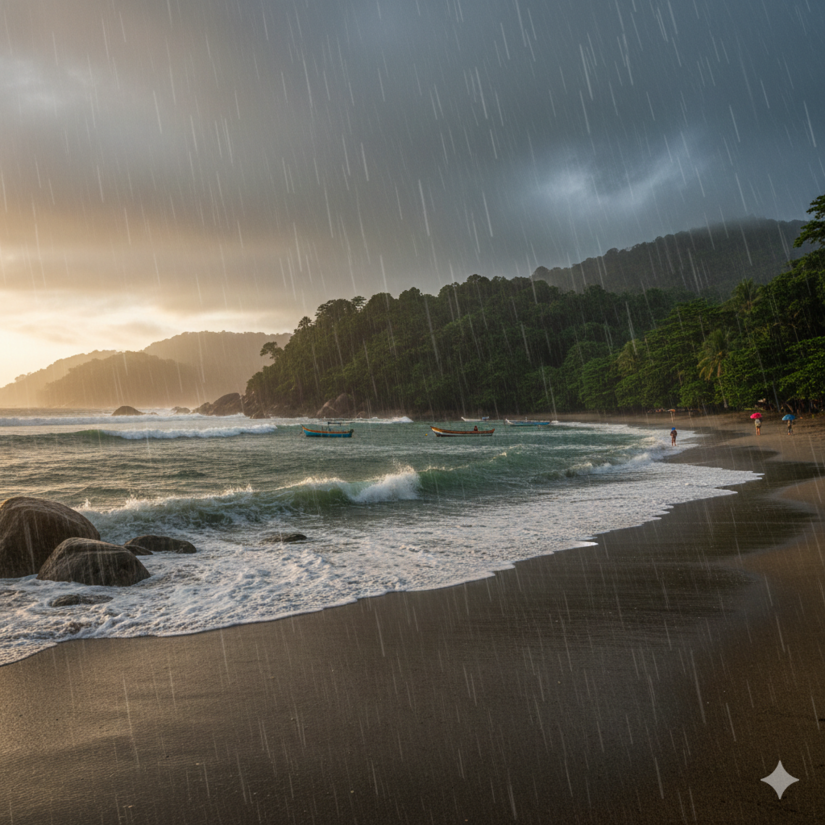 No domingo pode chover a qualquer hora do dia / IA