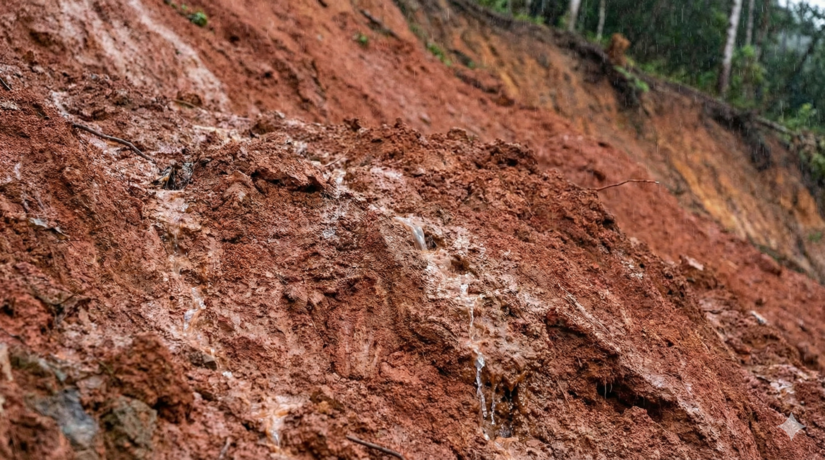 Solo encharcado na Serra do Mar alerta para deslizamentos / IA