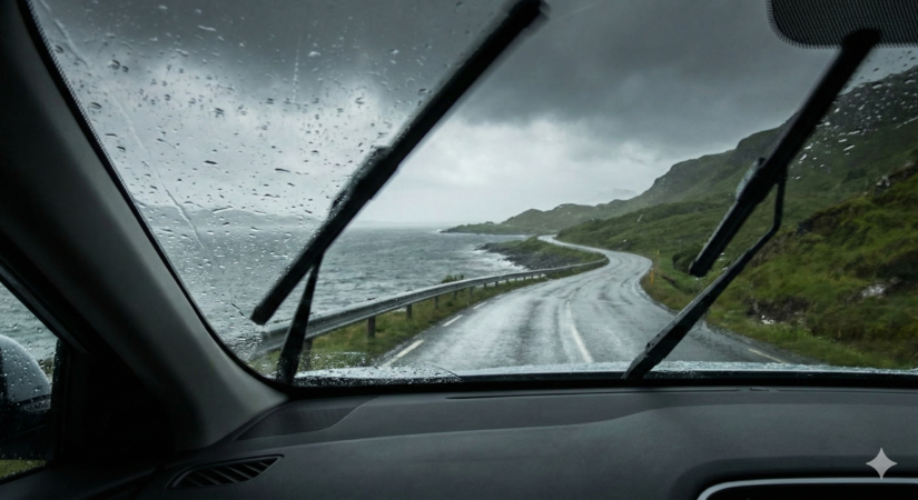 Visibilidade reduzida: Motoristas enfrentam pistas molhadas / Gemini