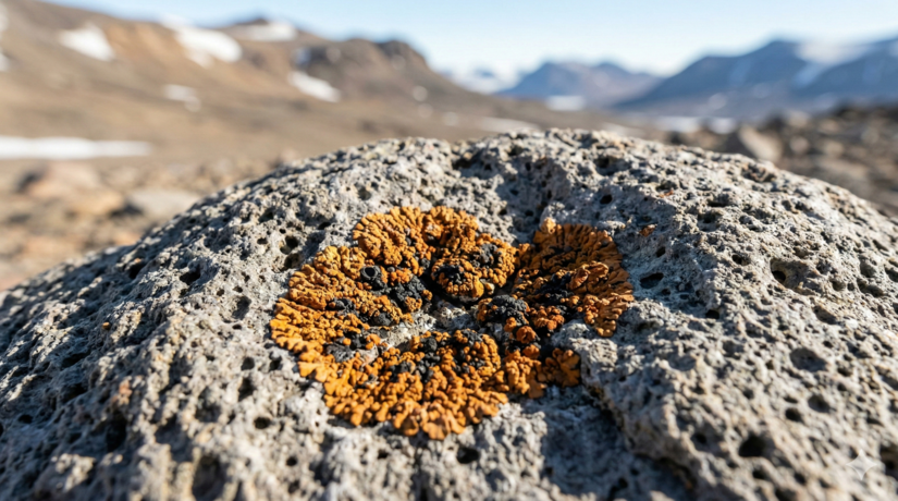 Vida resiliente nas rochas secas / IA