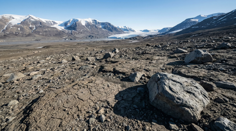 Vales Secos: deserto sem neve / IA