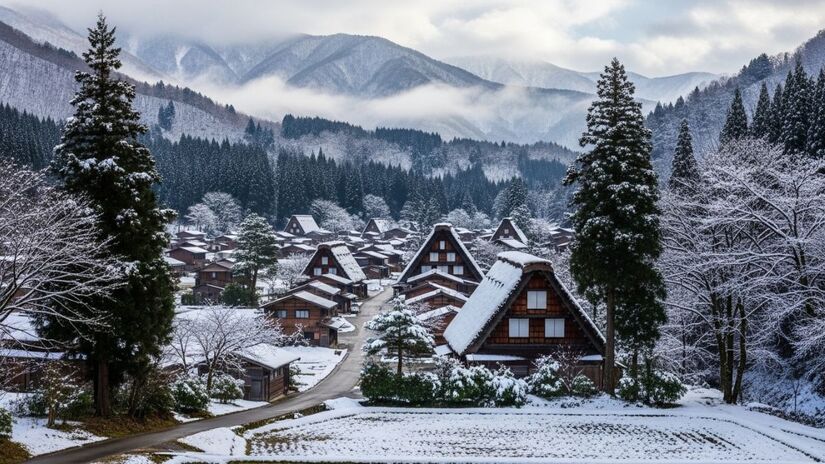 O isolamento geográfico de Gokayama permitiu que o modo de vida rural japonês permanecesse praticamente intacto, mesmo durante o intenso processo de modernização do país/ImageFX