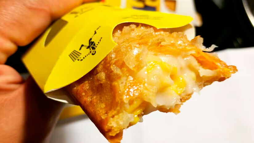 Torta de milho (Tailândia): doce cremoso que substitui a tradicional maçã.