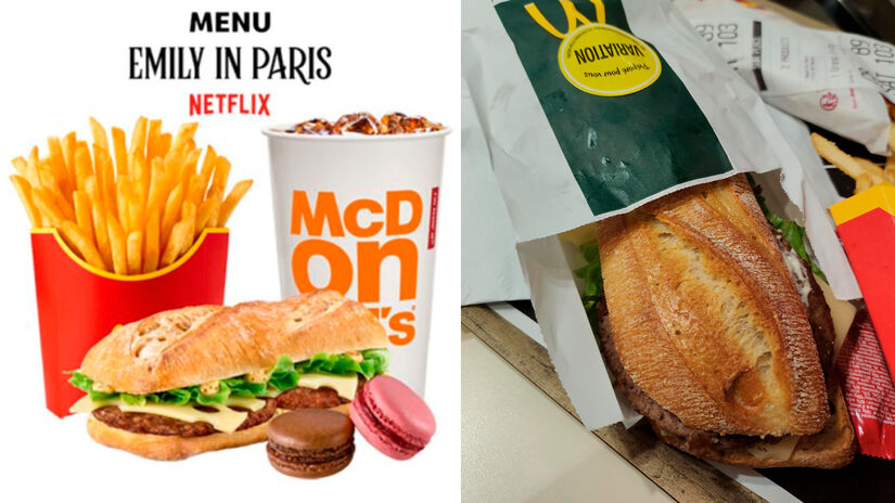McBaguette (França): sanduíche na tradicional baguete francesa. (divulgação)