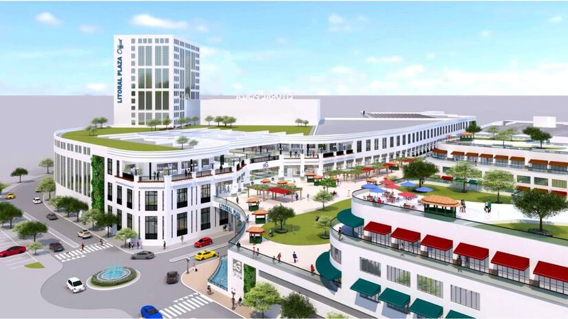 Segundo o Grupo Peralta, ainda n&atilde;o h&aacute; um cronograma para o in&iacute;cio das obras ou para a inaugura&ccedil;&atilde;o do Litoral Plaza Santos (Grupo Peralta/Divulga&ccedil;&atilde;o)