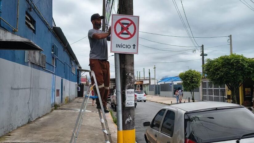 As ruas Santa Cecília e Ubatuba receberão adequações e contarão com novas sinalizações verticais e horizontai (PMM/Divulgação)