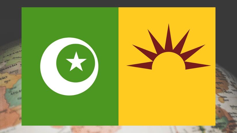 A bandeira do país Mandara / Reprodução/Fakecountries