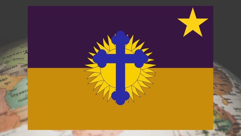 A bandeira do país Esana / Reprodução/Fakecountries