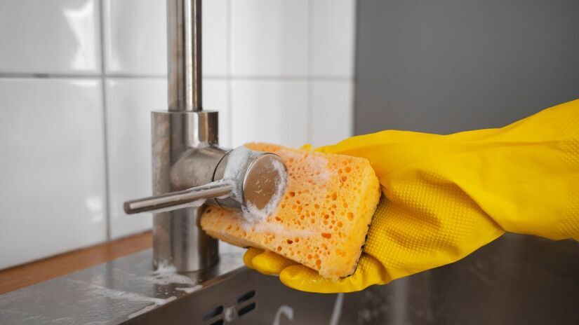 Para evitar o acúmulo de bactérias, fungos e sujeira, a cozinha deve ser limpa todos os dias /Freepik